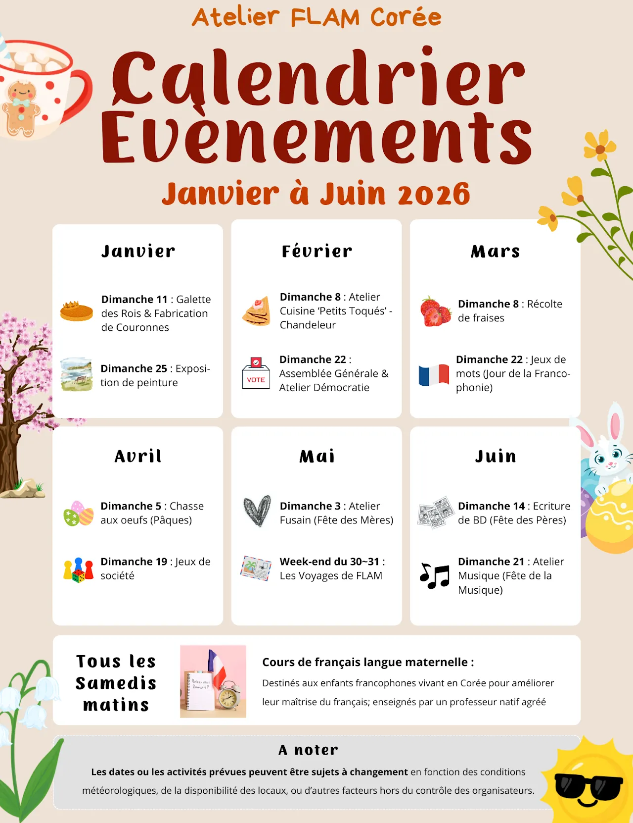 Programme 2026 de FLAM Corée